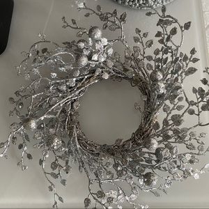 Silver Holiday Wreath